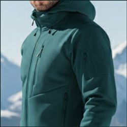 Recycelter doppelseitiger Stretch-Jersey